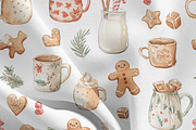 Christmas Cocoa Seamless Pattern, an Illustration by Pati Charm Studio (Thumbnail 7 of 7)