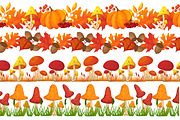 Fall Mushrooms Clipart and Patterns, a Pattern Graphic by Lagmar Design (Thumbnail 12 of 14)