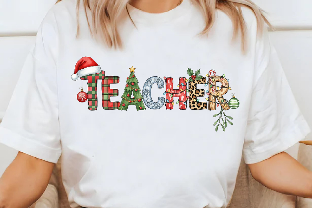 Christmas Teacher png, an Illustration by Designworld (Photo 2 of 5)