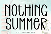 Nothing Summer, a Handwritten Font by InermediaSTUDIO (Thumbnail 1 of 8)