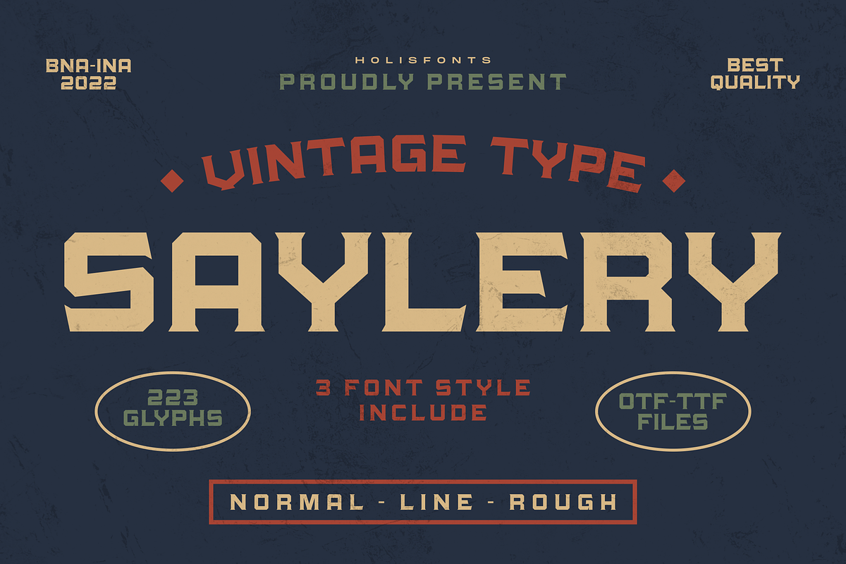 Saylery Typeface, a Sans Serif Font by 24Design Studios (Photo 1 of 9)