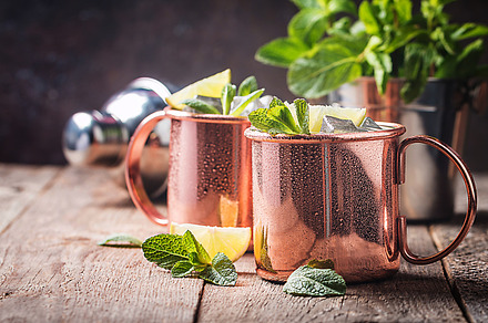 Moscow mule cocktail containing mule, moscow, and cocktail, a Food & Drink Photo by piter.goskov