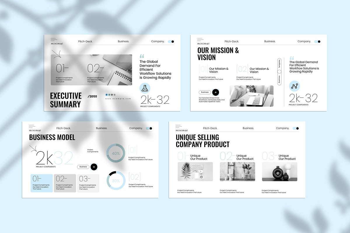 Minimal Pitch-Deck Presentation, a Presentation Template by Creative-Work (Photo 9 of 9)