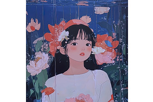 Attractive young girl illustration, an Object Illustration by Lermont51