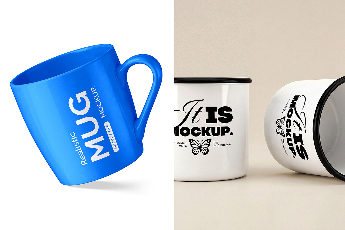 Premium Mug Mockup Bundle, a Cups & Container Mockup by graphypix (Photo 4 of 13)