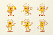Beer Glass Cartoon Mascot Character, an Illustration by Vasya Kobelev (Thumbnail 2 of 8)
