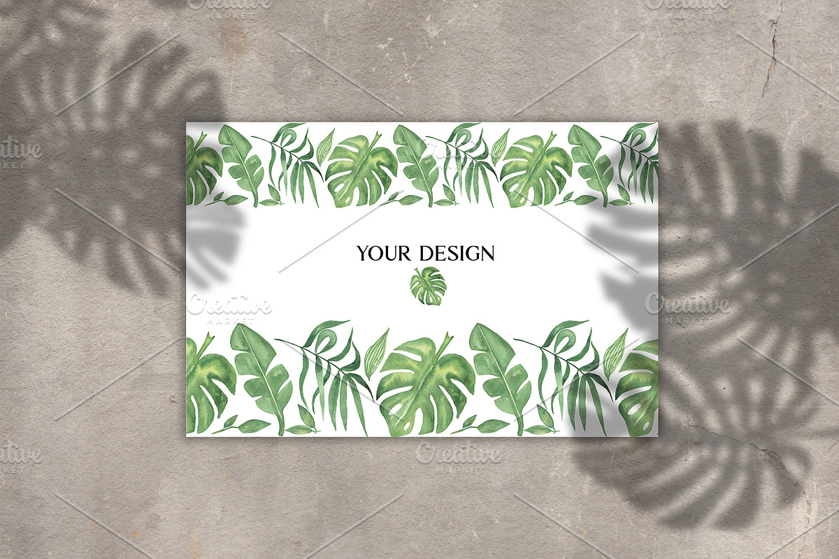 Watercolor Tropical Leaves, a Decorative Illustration by MayaNavits (Photo 11 of 12)