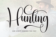 Hunting | Script Font, a Handwritten Font by Scratchones (Thumbnail 1 of 9)