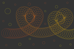 Abstract Spirals with Circular Wiref, a Texture Illustration by JYa_Design
