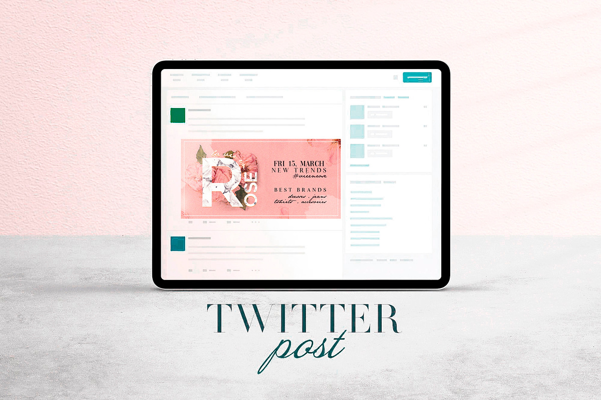 La Vie En Rose Social Media Pack, a Social Media Template by Touringxx Creative Studio (Photo 6 of 8)