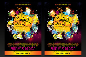 Cocktail Party Night Flyer Template