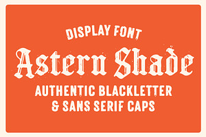 Astern Shade - Blackletter Font