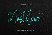 Mastilove Brush Handwritten Font, a Script Font by Rocket Template (Thumbnail 1 of 9)