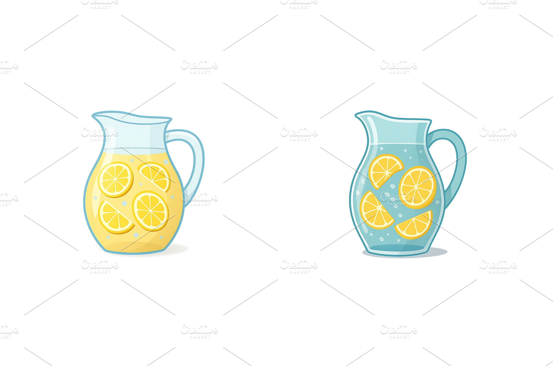 Refreshing lemonade and lemon water, a Food & Drink Photo by ZinetroN