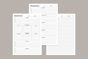 Generic Planning Pages Set V-11