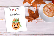Watercolor Halloween Candy Clipart, a Food Illustration by SvetaArtStore (Thumbnail 7 of 9)