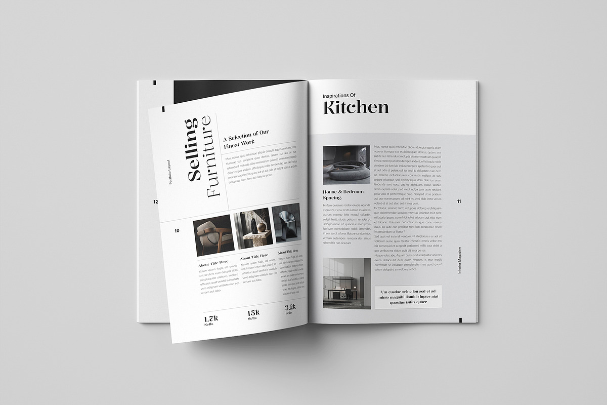 Interior Design Magazine Layout, a Magazine Template by Spark_Creative (Photo 6 of 14)