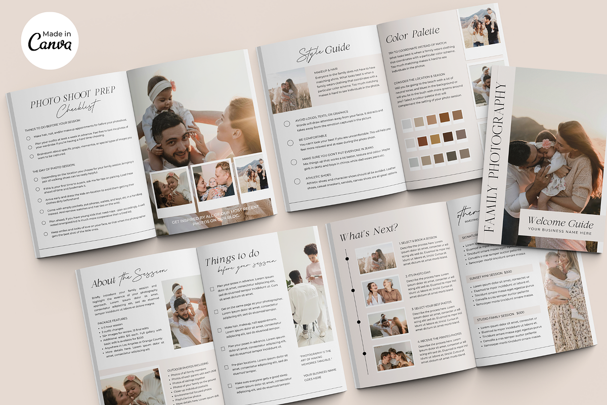 Photography Family Session Guide, a Magazine Template by ShopRShop (Photo 5 of 10)