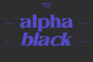 Remona - Display Serif