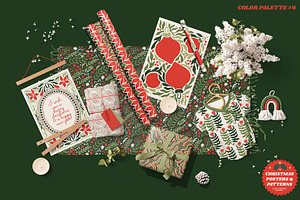 Christmas Posters Patterns Bundle