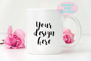 White coffee mug mockup template cup, a Cups & Container Mockup by Leo Flo Mockups (Thumbnail 1 of 5)