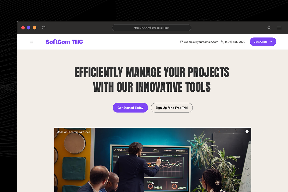 Softcom TNC - Modern Agency Website preview 4