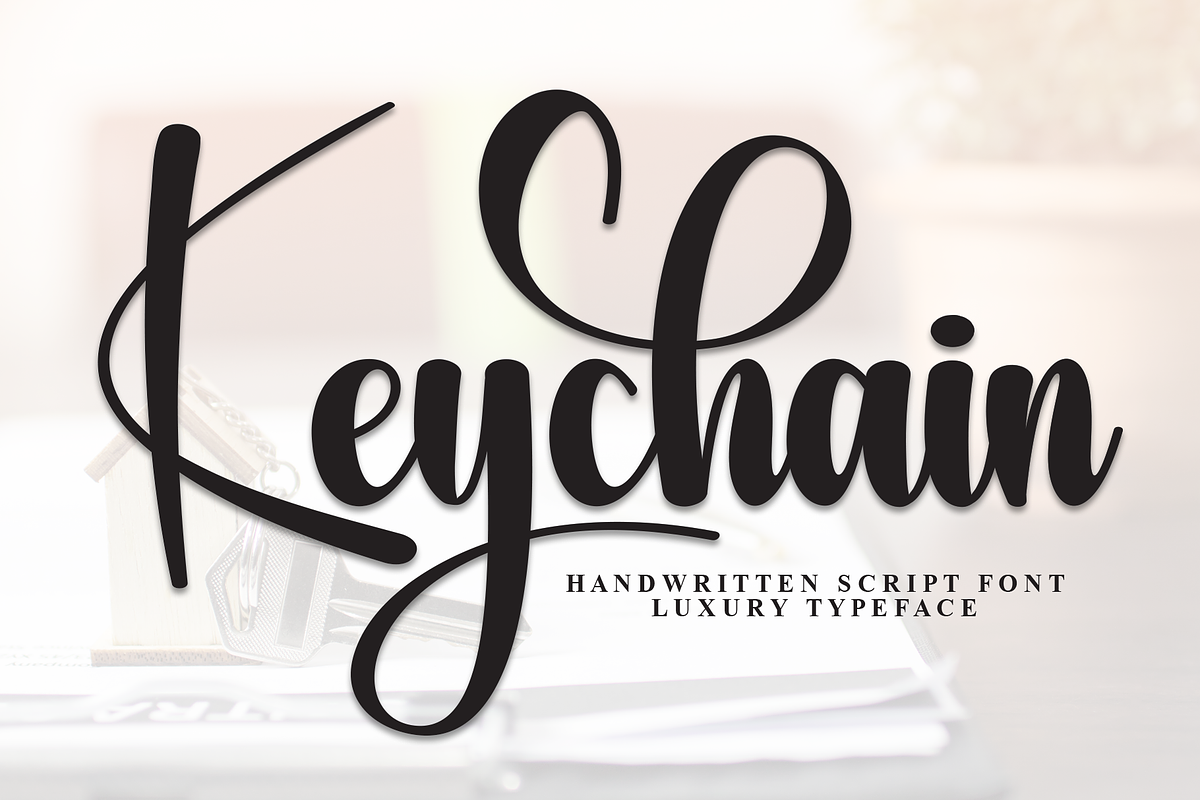 Keychain | Script Font, a Handwritten Font by Scratchones (Photo 1 of 9)
