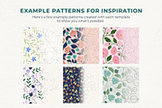 6 Seamless Pattern Templates (Vol 1), a Pattern Graphic by Fern & Quill (Thumbnail 6 of 12)