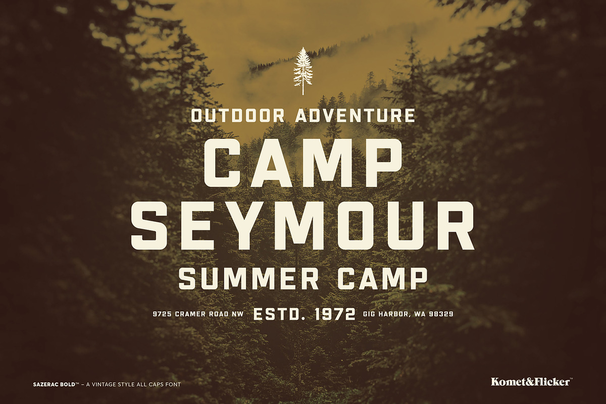 The Vintage Style Three Font Bundle, a Serif Font by Komet & Flicker (Photo 7 of 15)