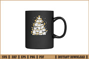Cats Christmas Tree Cat Lover SVG, a Seasonal Illustration by Handy Arts Studio (Thumbnail 3 of 3)