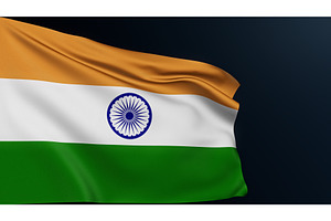 India Flag New Delhi Sign Tricolor