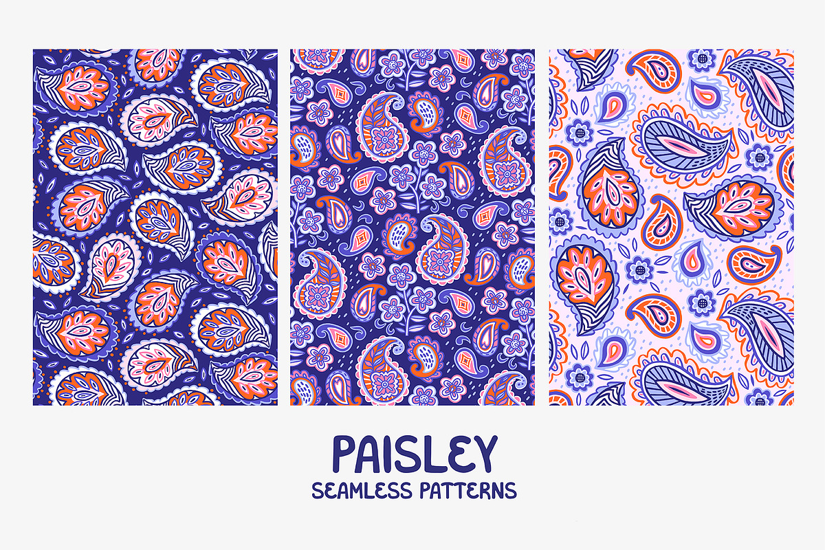 PAISLEY | graphics set, a Pattern Graphic by Nastya Tkachova (Photo 2 of 8)