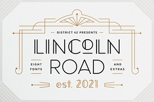 Lincoln Road Font Collection