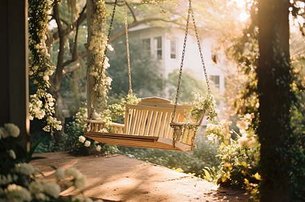 Ethereal Porch Swing, a Sports & Recreation Photo by k.tay