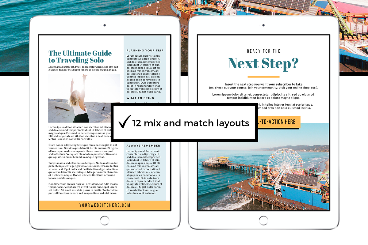 Travel Lead Magnet Template, a Magazine Template by ProductiveandFree (Photo 6 of 10)