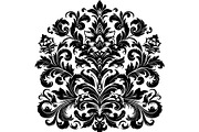 Baroque Black Floral Ornament Set, an Object Graphic by Designer_Momina (Thumbnail 6 of 13)