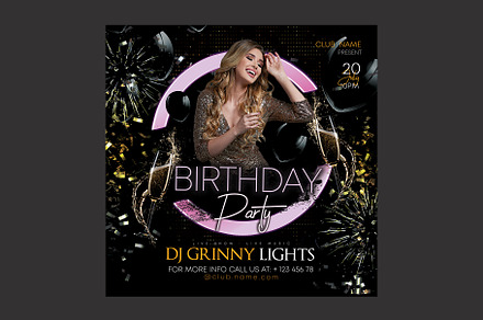 Birthday Flyer, a Flyer Template by DSGraphicDesign