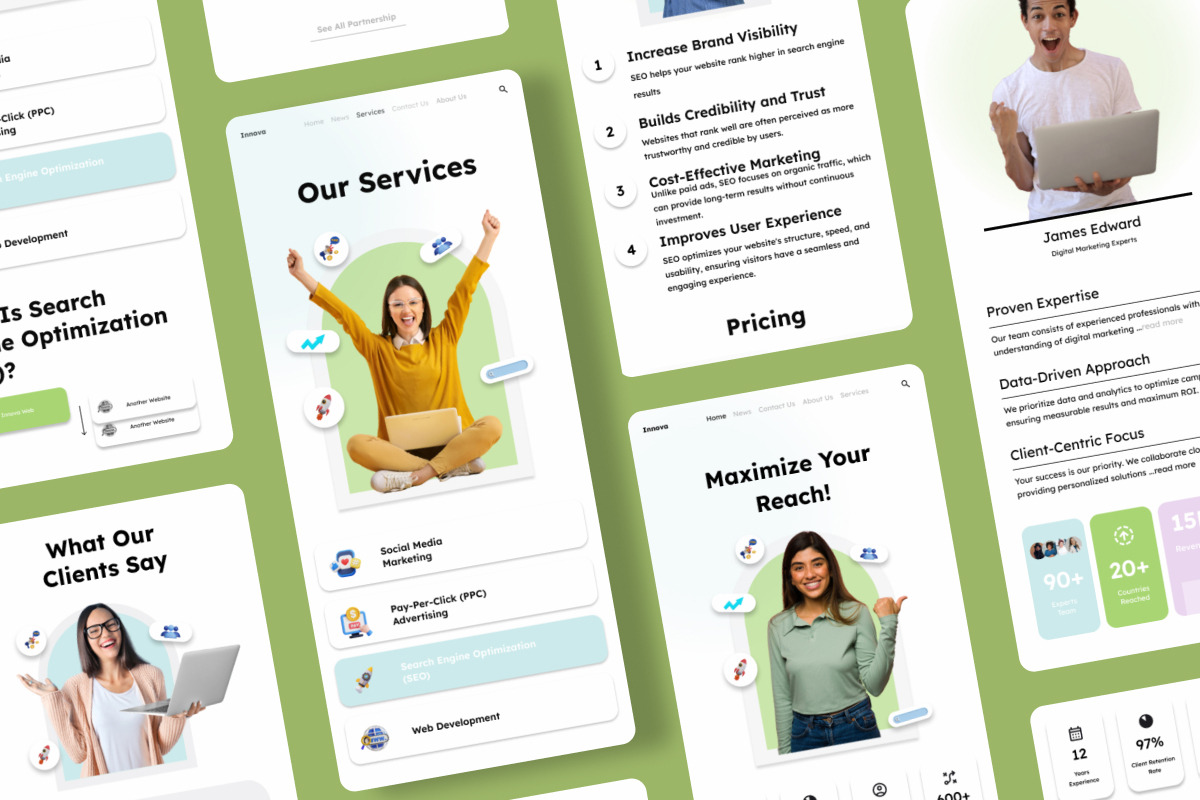 Innova - Creative Agency Landing, a Landing Page Template by productype1 (Photo 4 of 5)
