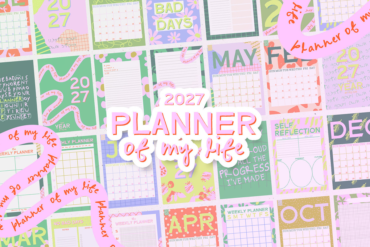 2027 Planner of My Life Calendar Set, an Object Graphic by Mio Buono (Photo 1 of 14)