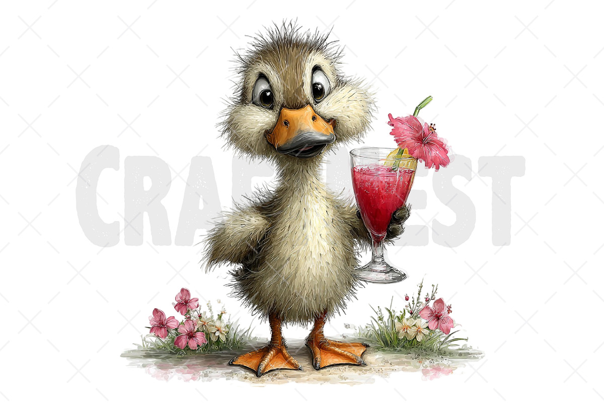 Summer Ducklings Clipart PNG, an Illustration by Craft Nest (Photo 12 of 12)