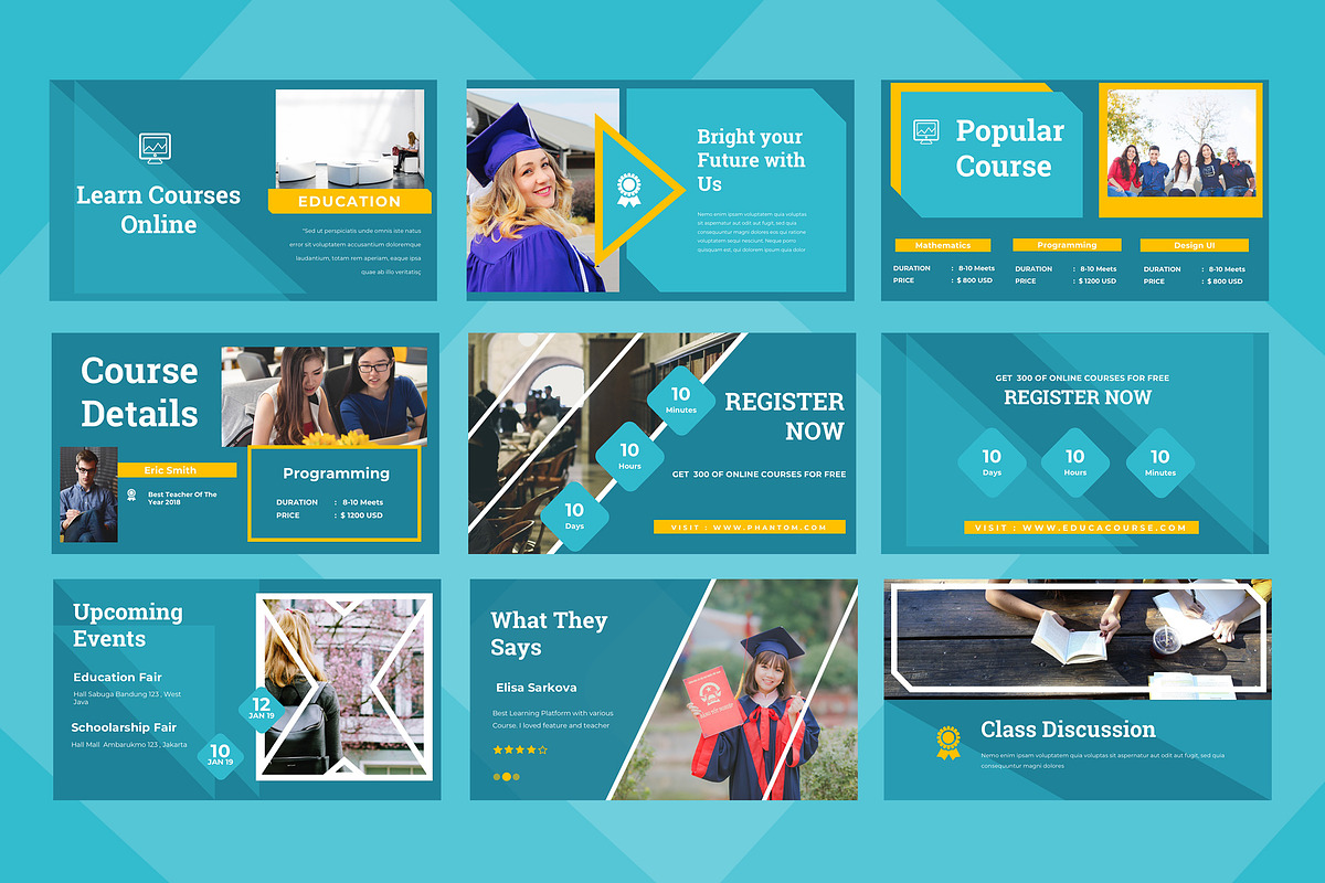 Phantom Education Keynote, a Presentation Template by TMint Creative