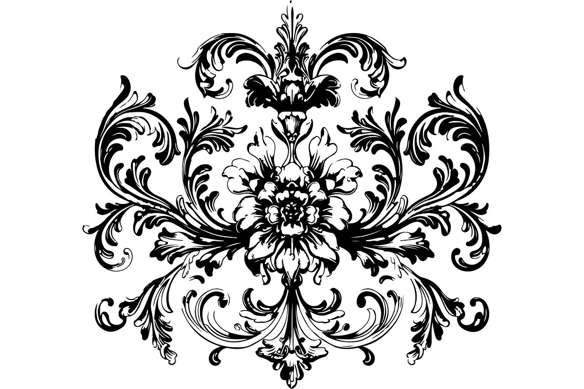 Victorian Floral Damask Ornament, an Object Graphic by Gfx_Store (Photo 7 of 32)