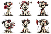 Whimsical Dog Spring Clipart, an Illustration by CraftArtStudio (Thumbnail 2 of 6)