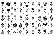 Whimsical Hand Drawn Floral Set, an Illustration by jahid234 (Thumbnail 10 of 10)