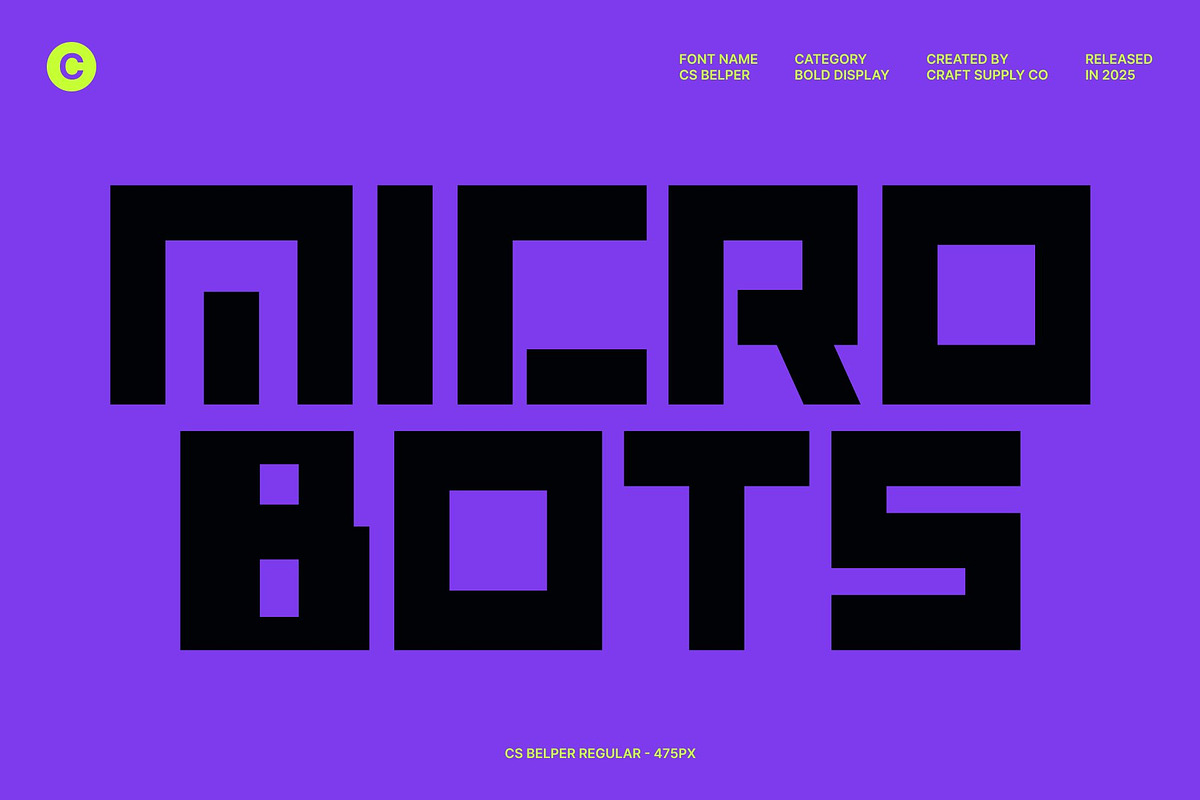 CS Belper – Futuristic Font, a Sans Serif Font by Craft Supply Co. (Photo 2 of 8)