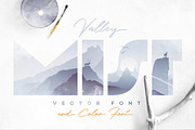 Valley Mist- SVG Color Font, a Symbol Font by Polar Vectors (Thumbnail 1 of 13)