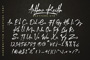 Arthur Keith - Signature Style Font