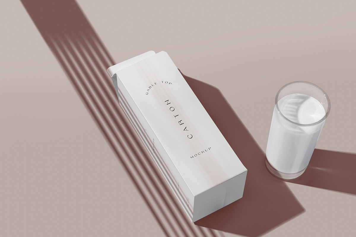 Gable Top Carton Mockups, a Packaging Mockup by DesignNeutrons (Photo 7 of 7)