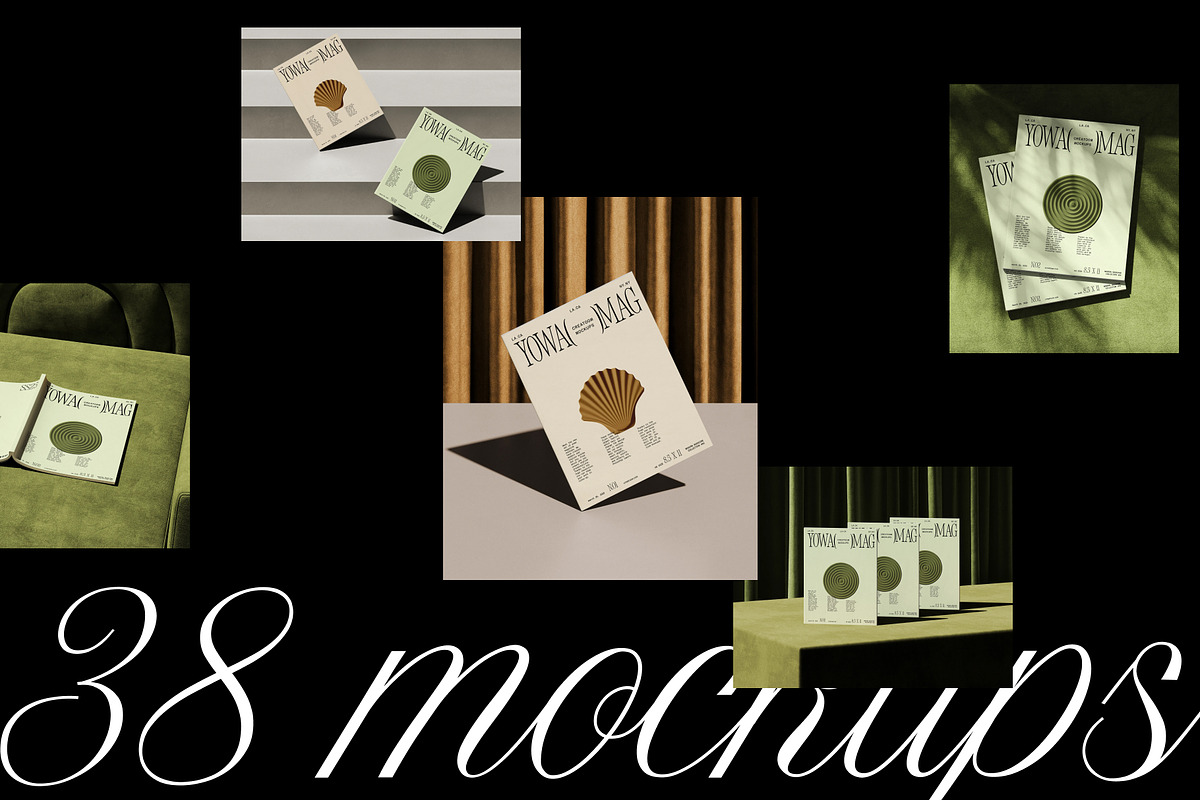 Magazine Mockup Collection (38 PSD), a Books & Magazine Mockup by Creatoom (Photo 2 of 12)