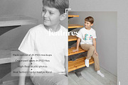 Kids T-shirt Mockup Bundle, a Shirt Mockup by Neutral Mockups (Thumbnail 2 of 7)